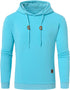 Premium Men’s Fleece Hoodies - Jacquard Pullover Sweatshirts for Men - High-Quality Male Hooded Sweatshirts - Warms Hoodies